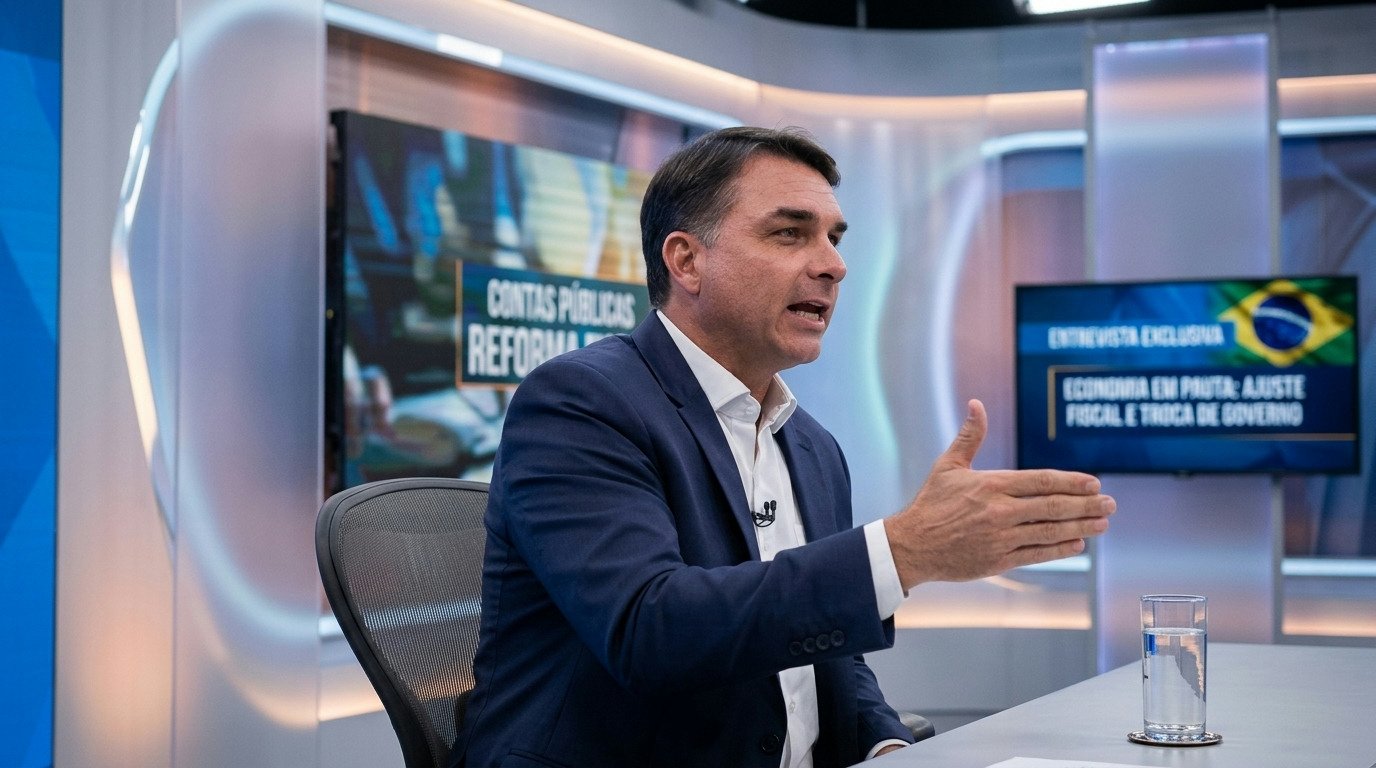 Ajuste fiscal tem como principal medida a saída de Lula da presidência, afirma Flávio Bolsonaro