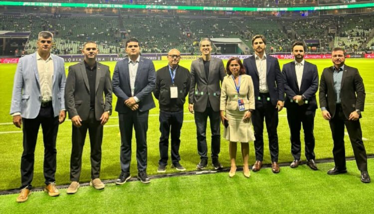 Comitiva nacional fiscaliza esquema de segurança em partida de futebol em são paulo