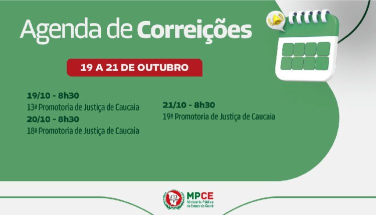 Correições MPCE: Fiscalização em Promotorias de Justiça de Caucaia visa aprimorar serviços