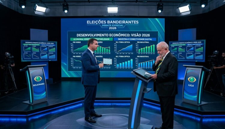 Debate na TV Bandeirantes confronta propostas econômicas de Lula e Flávio Bolsonaro