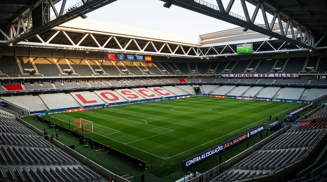 Escalações oficiais para o duelo entre lille e galatasaray pela champions league