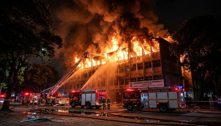 Incêndio devastador na UFPE gera prejuízo milionário e mobiliza investigação federal