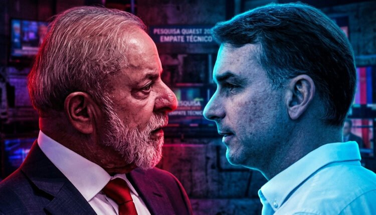 Lula e Flávio Bolsonaro em empate técnico no 2º turno, revela Quaest