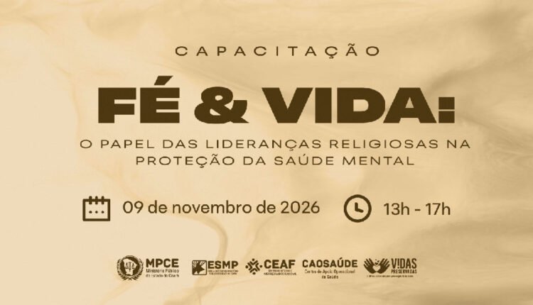 Ministério público promove capacitação sobre saúde mental para líderes religiosos