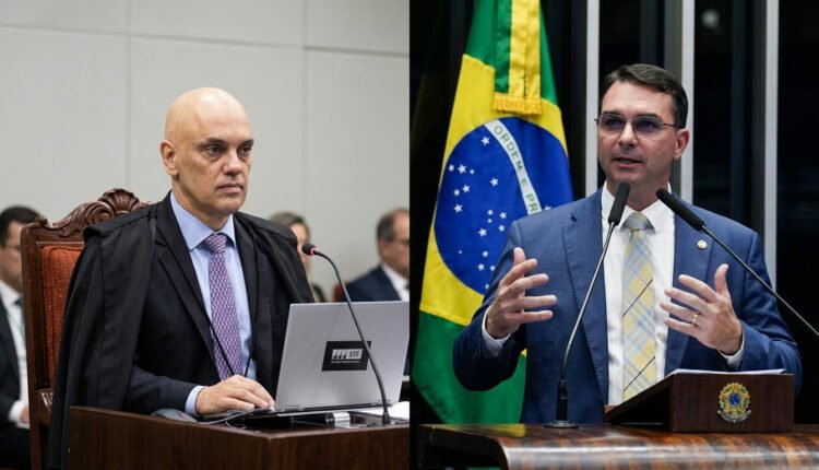 Moraes libera visitas do senador Flávio ao ex-presidente Bolsonaro em prisão domiciliar, com restrições