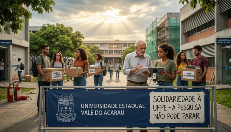 Solidariedade à UFPE: UVA lamenta perdas em pesquisa e reforça valor da ciência
