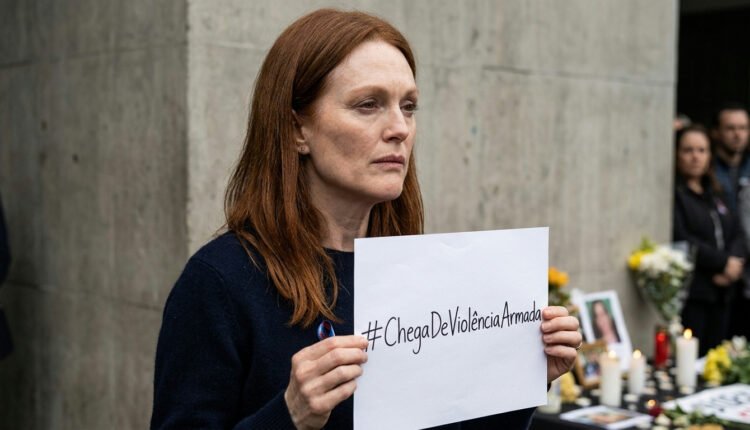 Tiroteio em escola nos Estados Unidos gera forte desabafo de Julianne Moore contra armas