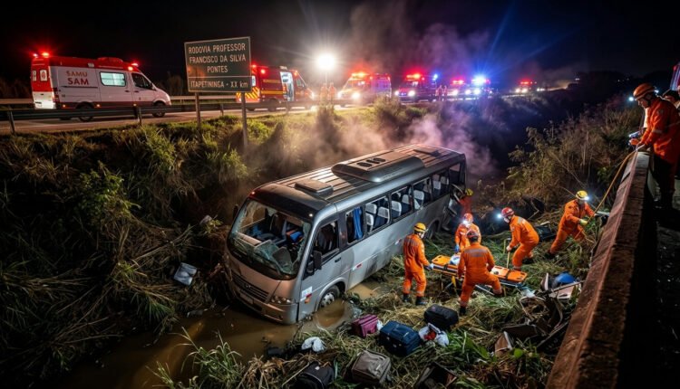 Tragédia em Itapetininga: capotamento de micro-ônibus causa mortes e dezenas de feridos em rodovia paulista
