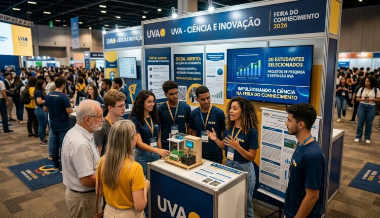 UVA lança edital para selecionar 30 estudantes e impulsionar ciência na Feira do Conhecimento 2026